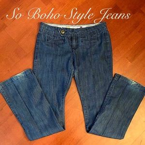 👖🌸So Boho style boot cut jeans size 3